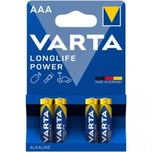 Батарейка VARTA LR03 Longlife Power Micro, AAA 4 шт. в блистере LR03/ AAA