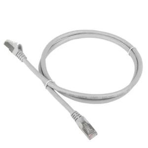 Патч-корд LANMASTER UTP кат.5e, с заливными колпачками TWT-45-45-1.0-GY