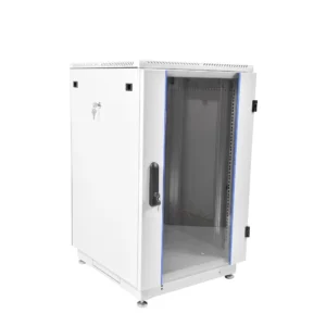 Серверный шкаф ЦМО Шкаф телекоммуникационный напольный 18U (600 × 800) дверь стекло, цвет чёрный ШТК-М-18.6.8-1ААА-9005
