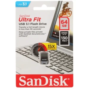 USB флешка (Flash) SanDisk Ultra Fit [SDCZ430-064G-G46] 64 ГБ