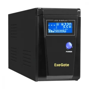 Источник бесперебойного питания ExeGate SineTower SN-600.LCD.AVR.2SH EX295980RUS Линейно-интерактивные, Напольный (Tower), 600 ВА, 360 Вт