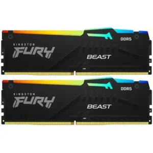 ОЗУ Kingston Fury Beast RGB KF556C40BB2AK2-64 DIMM, DDR5, 64 Гб (2 х 32 Гб), 5600 МГц