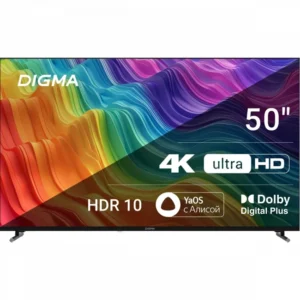 Телевизор Digma LED50UBB33 DM-LED50UBB33 50 ", Smart TV, Черный