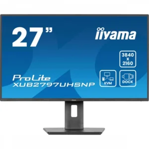 Монитор IIYAMA ProLite XUB2797UHSNP-B1 27 ", IPS, 4K UHD 3840x2160 (16:9), 60 Гц