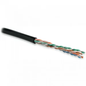 Кабель витая пара Hyperline UUTP4R-C5E-S24-OUT-PE-BK-500