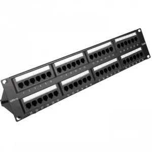 Патч-панель WRline WR-PL-48-C5E-D 48 портов, STP, Cat. 5e