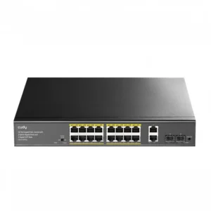 Коммутатор CUDY GS1018PS2 1000 Base-T (1000 мбит/с), 2 SFP порта