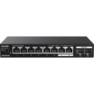 Коммутатор TENDA TEM2010X 2.5 GBase-T (2500 мбит/с), 2 SFP порта