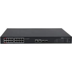 Коммутатор Dahua PFS3220-16GT-240 DH-PFS3220-16GT-240 1000 Base-TX (1000 мбит/с), 2 SFP порта
