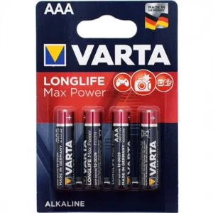 Батарейка VARTA AAA Longlife Max Power 1.5V Alkaline в блоке 4шт. 4703-4