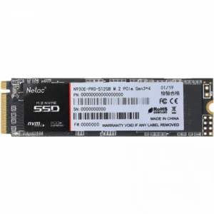 Жесткий диск Netac N930E Pro Series Retail NT01N930E-512G-E4X SSD (твердотельные), 512 ГБ, M.2, PCIe