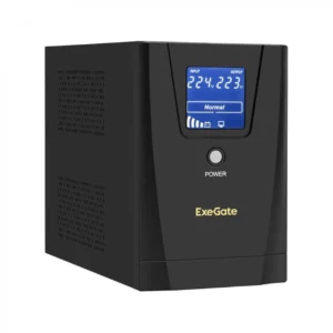 Источник бесперебойного питания ExeGate SpecialPro Smart LLB-1600.LCD.AVR.2SH.3C13 EX292803RUS Линейно-интерактивные, Напольный (Tower), 1600 ВА, 950 Вт