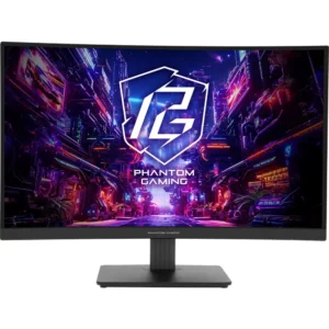 Монитор ASRock Phantom Gaming PG27QRT1B 27 ", VA, Quad HD 2560x1440 (16:9), 180 Гц