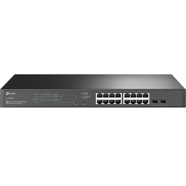 Коммутатор TP-Link TL-SG2218P 1000 Base-T (1000 мбит/с), 2 SFP порта