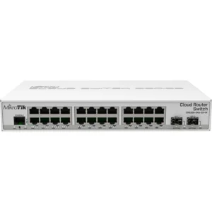 Коммутатор Mikrotik CRS326-24G-2S+IN 1000 Base-TX (1000 мбит/с), 2 SFP порта