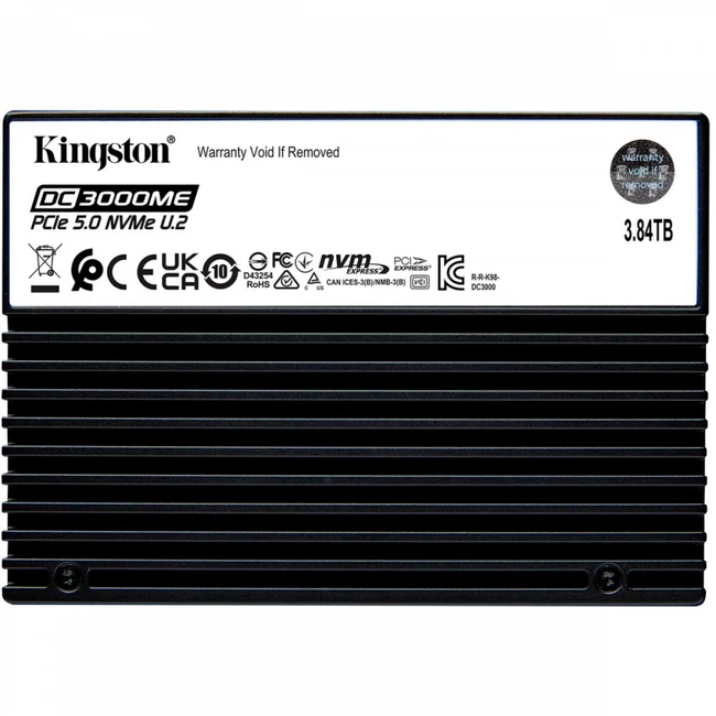 Серверный жесткий диск Kingston SEDC3000ME/3T8 2,5 SFF, 3.84 ТБ, PCIe