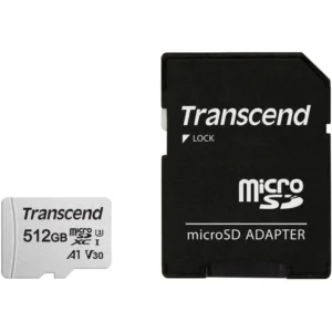 Флеш (Flash) карты Transcend 300S + adapter TS512GUSD300S-A 512 ГБ