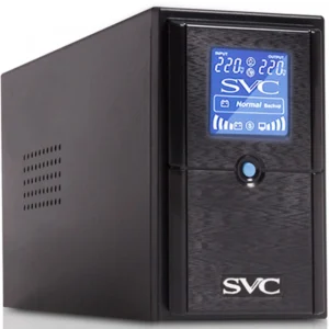 Источник бесперебойного питания SVC V-500-L-LCD Линейно-интерактивные, Напольный (Tower), 500 ВА, 300 Вт