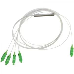 Аксессуар для оптических сетей GSL Сплиттер PLC 1x4 steel tube 0,9mm 1,5m G657 SC/APC PLC-1x4-steel-tube-0.9mm-1,5m-G657-SC/APC