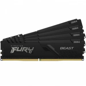 ОЗУ Kingston Fury Beast KF436C17BBK4/32 DIMM, DDR4, 32 Гб (4 х 8 Гб), 3600 МГц