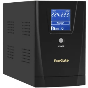 Источник бесперебойного питания ExeGate SpecialPro Smart LLB-2000 EX292630RUS Линейно-интерактивные, Напольный (Tower), 2000 ВА, 1200 Вт