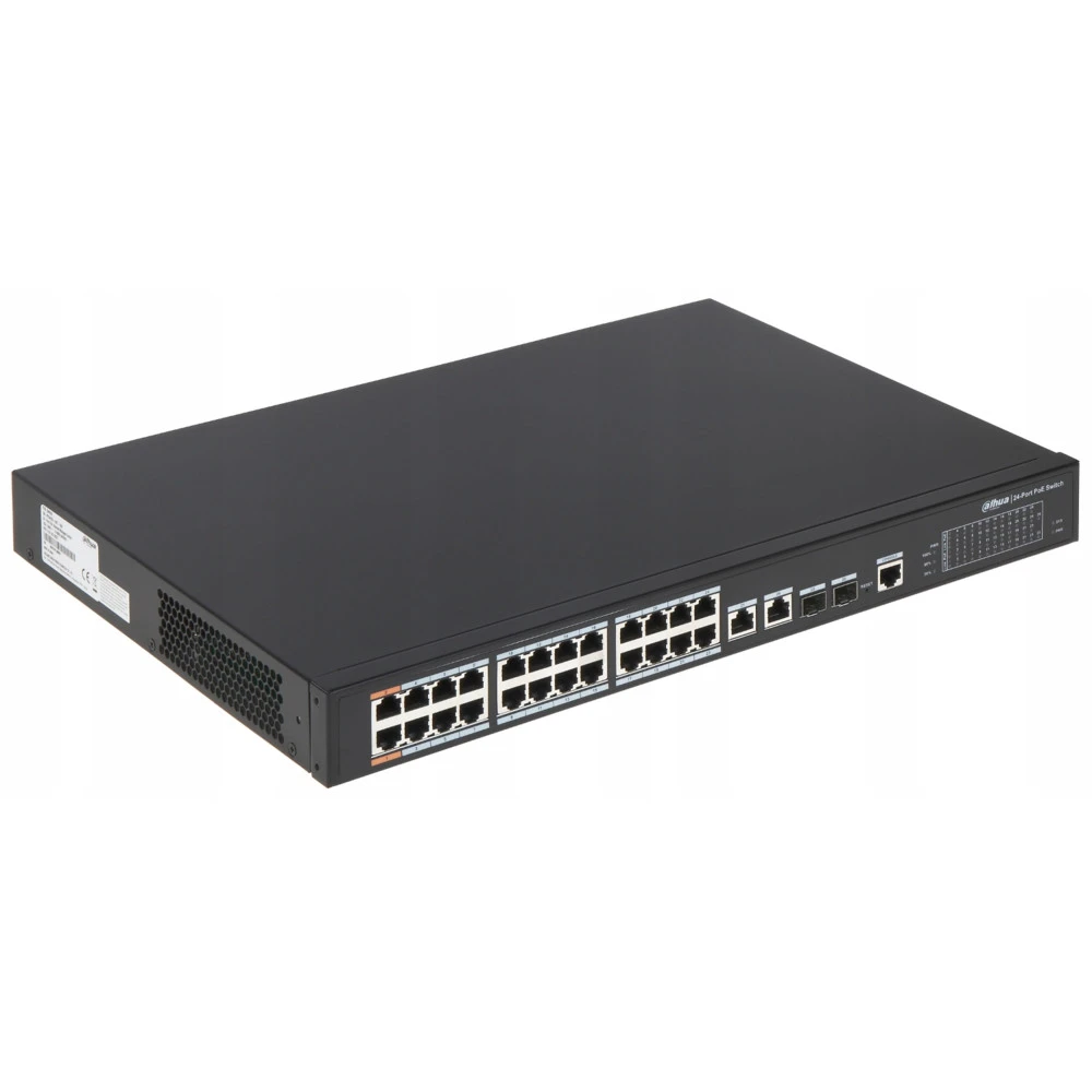 Коммутатор Dahua DH-PFS4226-24ET-360 1000 Base-TX (1000 мбит/с), 2 SFP порта