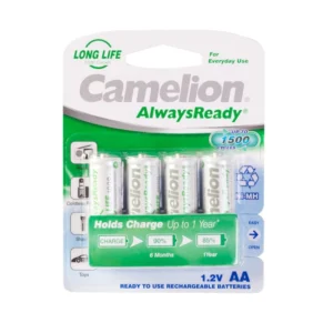 Батарейка CAMELION AlwaysReady Rechargeable Ni-MH NH-AA1000ARBP4