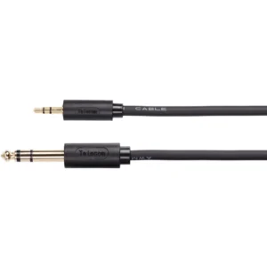 Кабель интерфейсный VCOM TAV6165-1.5M JACK 6.3 (input) - MINI JACK 3.5 (input)