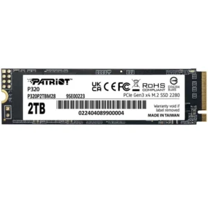 Жесткий диск Patriot P320 P320P2TBM28 SSD (твердотельные), 2 ТБ, M.2, PCIe