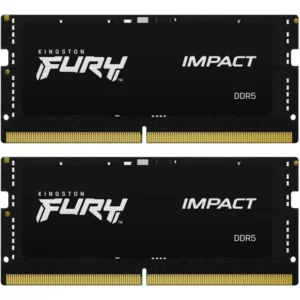 ОЗУ Kingston Fury Impcat Black XMP KF564S38IBK2-32 SO-DIMM, DDR5, 32 Гб (2 х 16 Гб), 6400 МГц