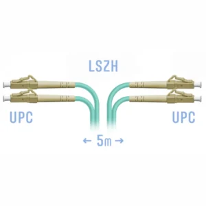 Оптический патч-корд SNR Патчкорд оптический LC/UPC MM Duplex 5 метров SNR-PC-LC/UPC-MM-DPX-5m