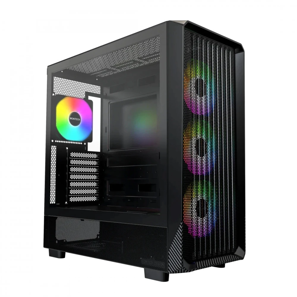 Корпус Montech X5 BLACK Игровые, Mid-Tower