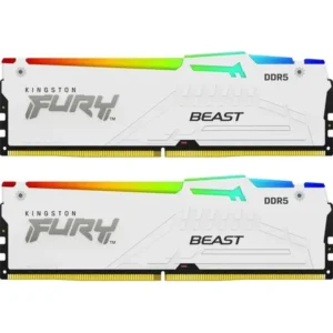 ОЗУ Kingston Fury Beast White KF560C36BWEAK2-64 DIMM, DDR5, 64 Гб (2 х 32 Гб), 6000 МГц