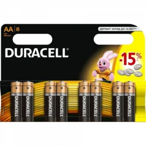 Батарейка Duracell Basic AA LR6/MN1500, 1.5V (8шт.) Basic LR6/MN1500