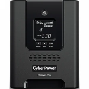Источник бесперебойного питания CyberPower PR2200ELCDSL Линейно-интерактивные, Напольный (Tower), 2200 ВА, 1980 Вт