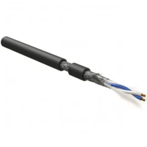 Оптический кабель Hyperline Кабель интерфейса RS-485 экранированный SF/UTP (500 м) RS-SF-1x2x24/7-PVC-BK-500