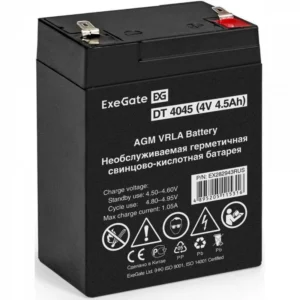 Сменные аккумуляторы АКБ для ИБП ExeGate DT 4045 EX282943RUS 4 В