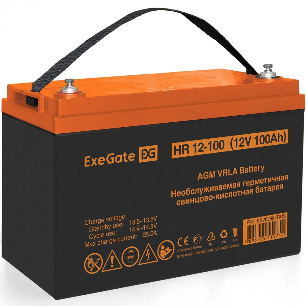 Сменные аккумуляторы АКБ для ИБП ExeGate HR 12-100 EX282987RUS 12 В