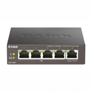 Коммутатор D-link DGS-1005P/B3A 1000 Base-T (1000 мбит/с)