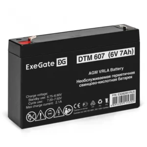 Сменные аккумуляторы АКБ для ИБП ExeGate DTM 607 EX282951RUS 6 В