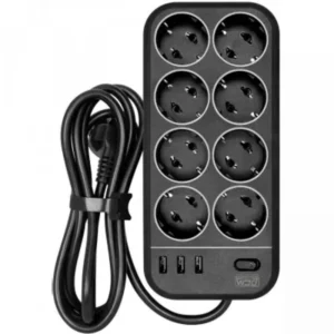 Распределитель питания Powercom SP-08 USB03AB 1,8 M