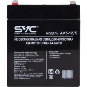 Сменные аккумуляторы АКБ для ИБП SVC AV5-12/S 12 В