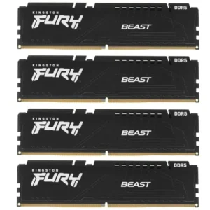 ОЗУ Kingston FURY Beast Black KF560C40BBK4-64 DIMM, DDR5, 64 Гб (4 х 16 Гб), 6000 МГц