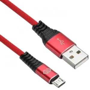 Кабель интерфейсный Digma MICROUSB-1.2M-BRAIDED-R USB Type A - USB Type B micro