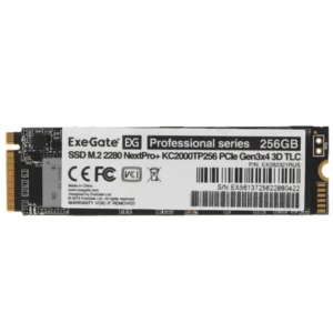 Жесткий диск ExeGate extPro+ KC2000TP256 EX282321RUS SSD (твердотельные), 256 ГБ, M.2, PCIe