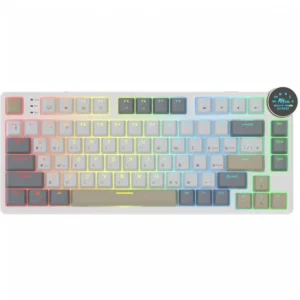 Клавиатура Royal Kludge N80 Pearly Dawn (Brown Switch) 6977576550670 Беспроводная, Bluetooth