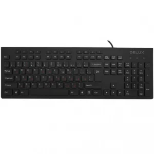 Клавиатура Deluxe DLK-180UB Проводная, USB