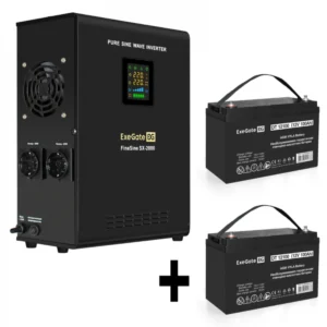 Источник бесперебойного питания ExeGate EX296001RUS + батарея 100Aч EX282985RUS 2шт EX296600RUS Линейно-интерактивные, 2000 ВА, 1400 Вт