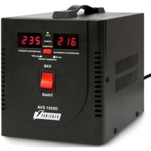 Стабилизатор Powerman AVS 1500D POWERMAN AVS 1500D Black