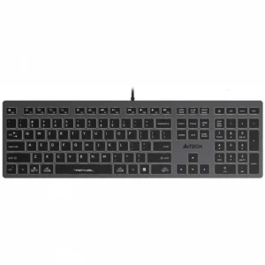 Клавиатура A4Tech Fstyler FX60H (GREY) (WHITE BACKLIT) Проводная, USB